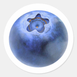 Eén bosbes ronde sticker