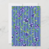 Een bosbessen zoet Baby shower Kaart (Achterkant)