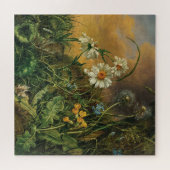 Een bosbodem met madeliefjes, primroses, ... legpuzzel (Horizontaal)