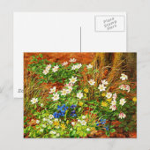 Een bosgrond met annemonen en Violet Briefkaart (Voorkant / Achterkant)