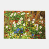 Een bosgrond met annemonen en Violet Deurmat (Voorkant)