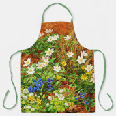 Een bosgrond met annemonen en Violet Schort (Voorkant)