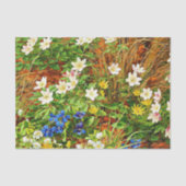 Een bosgrond met annemonen en Violet Tissuepapier (Voorkant)