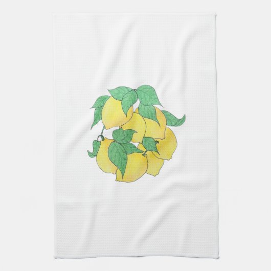 Een bosje citroenen Keukenhanddoek (Verticaal)