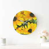 Een bosje gele coneflowers grote klok (Huis)