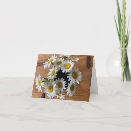 Een bosje madeliefjes kaart (leeg) (Voorkant)