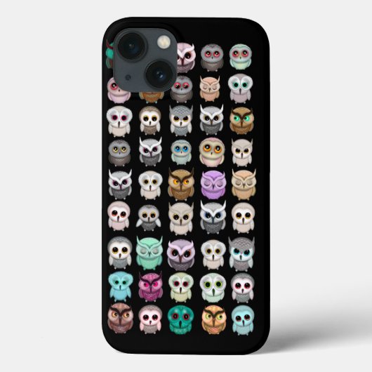 Een bosje met schattige uilen ontwerp Case-Mate iPhone case (Achterkant)