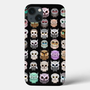 Een bosje met schattige uilen ontwerp iPhone 13 hoesje