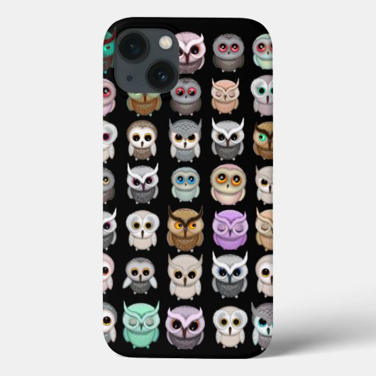 Een bosje met schattige uilen ontwerp Case-Mate iPhone case (Achterkant)