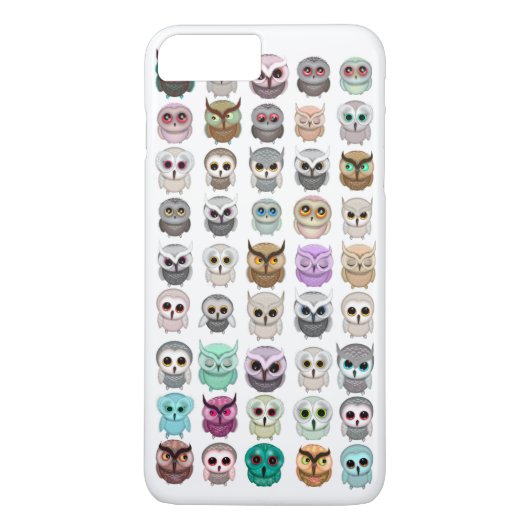 Een bosje met schattige uilen ontwerp Case-Mate iPhone case (Achterkant)