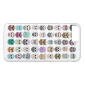 Een bosje met schattige uilen ontwerp Case-Mate iPhone case (Achterkant (Horizontaal))