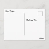 Een bospad door de herfstbladeren briefkaart (Achterkant)