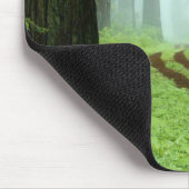 Een bospad in Redwoods State Park, Californië. Muismat (Hoek)