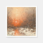 Een bospad met Hunter bij zonsondergang Servet (Voorkant)