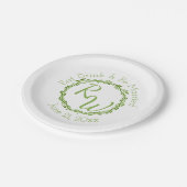 Een bosrijke elegantie | Bruiloft Vine Tuin Pickni Papieren Bordje (Gekanteld)