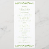 Een bosrijke elegantie | Huwelijkswijnreceptie Men Menu (Voorkant)