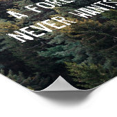 Een bosvogel wil nooit een kooi ontwerp poster (Hoek)