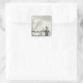 Een Boucan Vierkante Sticker (Tas)
