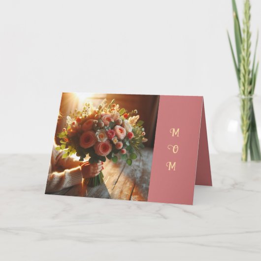 EEN BOUQUET MOEDERDAG KAART (Voorkant)