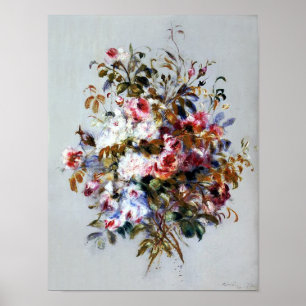 Een Bouquet Rozen van Renoir Print