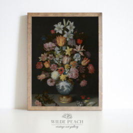 Een Bouquet van Bloemen in een vase schilderij Poster