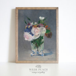 Een Bouquet van Bloemen in een vase schilderij Poster