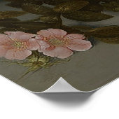 Een Bouquet van Bloemen in een vase  schilderij Poster (Hoek)