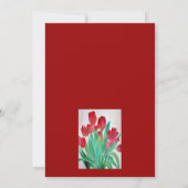 Een Bouquet van Rode Tulpen (Achterkant)