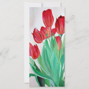 Een Bouquet van Rode Tulpen