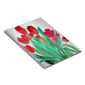 Een Bouquet van Rode Tulpen Notitieboek (Rechterzijde)
