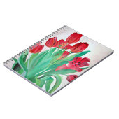 Een Bouquet van Rode Tulpen Notitieboek (Linkerzijde)