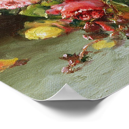 Een Bouquet van Rozen Poster (Hoek)