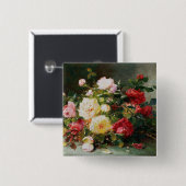 Een Bouquet van Rozen Vierkante Button 5,1 Cm (Voorkant /achterkant)