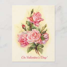 Een Bouquet voor jou op Valentijnsdag Victoriaans Briefkaart