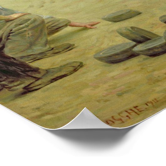 Een 'Bourleges' in Vlaanderen, 1911 Poster (Hoek)