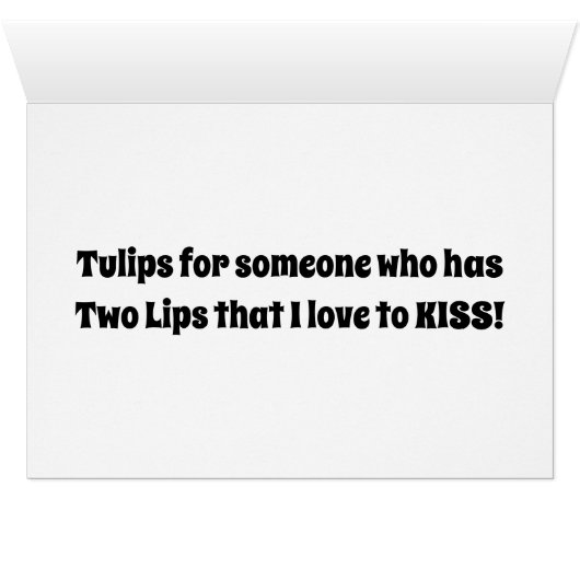 EEN BOUW VAN "TULIPS" VOOR MIJN FAVORIETE "TWEE LI (Binenzijde Horizontaal (Onderkant))