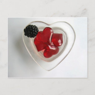 Een Bowl hart en een Blackberry Briefkaart