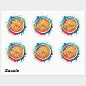 Een Bowl van Ramen Noodles Ronde Sticker (Vel)