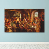 Een Boyar Wedding Feast door Konstantin Makovsky 1 Canvas Afdruk (Insitu (Houten vloer))