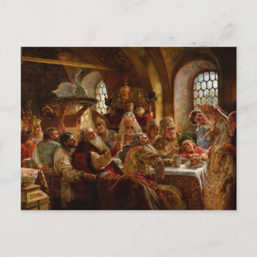 Een Boyar Wedding Feast door Konstantin Makovsky Briefkaart (Voorkant)