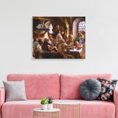 Een Boyar Wedding Feast door Konstantin Makovsky Canvas Afdruk (Insitu (Woonkamer))