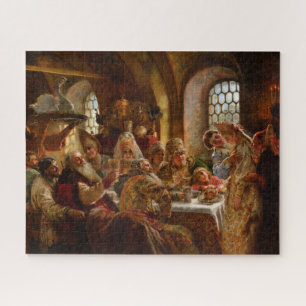 Een Boyar Wedding Feast door Konstantin Makovsky Legpuzzel