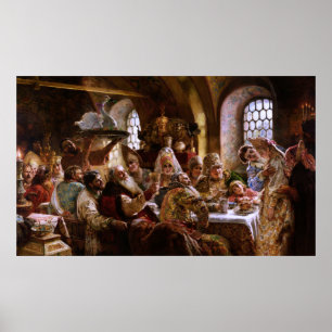 Een Boyar Wedding Feast door Konstantin Makovsky Poster