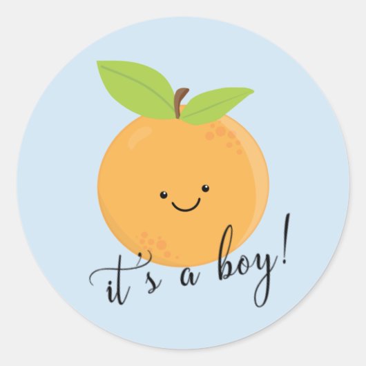 Een boys voor een kleine snee ronde sticker (Voorkant)