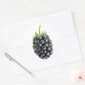 Eén braambes ronde sticker (Envelop)