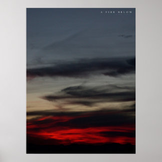 Een brand onder poster