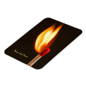 Eén brandende vlam magneet (Linkerzijde)