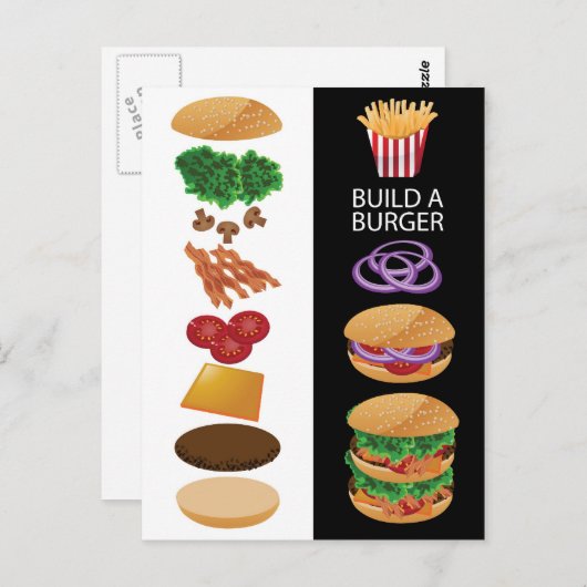 Een brander bouwen briefkaart (Voorkant / Achterkant)