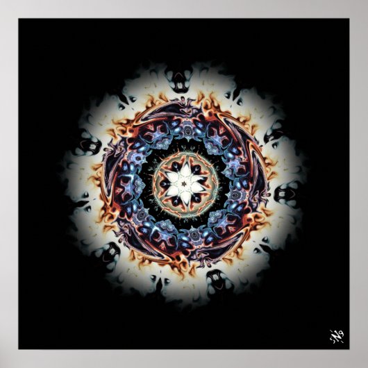 Een brandring poster (Voorkant)