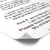 Een brandweergebed poster (Hoek)